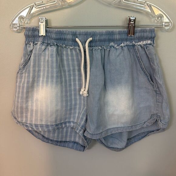 Vintage Havana Pants - Vintage Havana Womens Pull On Distressed Lyocell Shorts